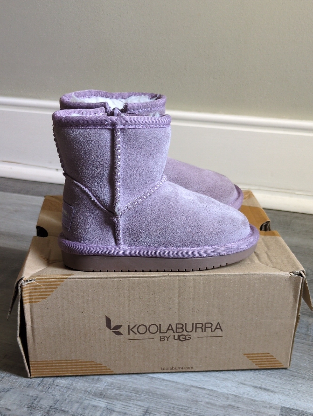 Koolaburra By Ugg T Koola Mini Purple Suede Toddler Size 6